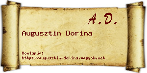 Augusztin Dorina névjegykártya